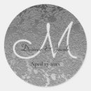Search for elegant silver wedding stickers Chic