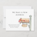 Search for change of address note cards Watercolor