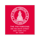 Search for merry christmas happy new year rubber stamps Typography