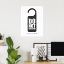 Search for do not disturb posters Typography