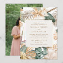 Search for tropical leaf wedding invitations Beach