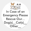 Search for emergency pet stickers Rescue