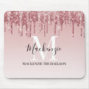 Search for hot pink glitter mousepads Girly