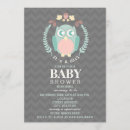 Search for owl baby girl shower invitations It's a girl