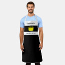 Search for king crown aprons Black