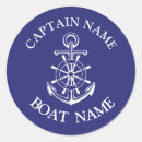 Recherche de le capitaine de bateaux autocollants Nom du bateau