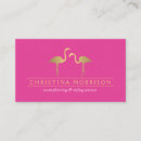 Search for pink flamingo business cards Elegant