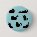 Search for black cat buttons Minimalist