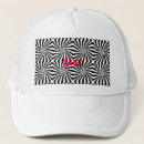 Search for black white pattern hats Geometric