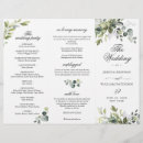 Search for trifold wedding programs Watercolor