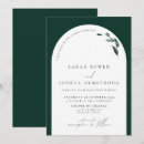 Search for emerald green wedding invitations Botanical