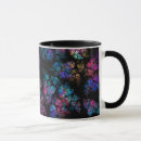 Recherche de conception de fractale tasses Noir