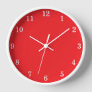 Recherche de rouge blanc horloges Chiffres blancs
