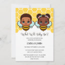 Search for african american gender reveal invitations Honeycomb