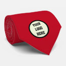 Search for red logo ties Promotional