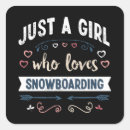 Search for love skiing stickers Snowboarder