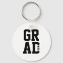 Search for college graduate keychains Black and white