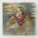Search for vintage santa claus clocks Sleigh