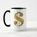 Search for dollar sign mugs Gold