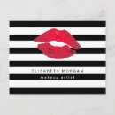 Search for red stripes postcards Lips