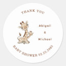 Recherche de round baby shower stickers Girafe