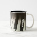 Search for musical instrument mugs Black and white