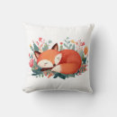 Search for sleeping fox pillows Whimsical