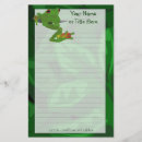 Search for frog personal stationery Green