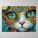 Recherche de visage coloré posters Mur