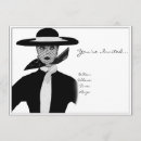 Recherche de haute société invitations Noir