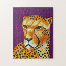 Recherche de guépard puzzles Jaune