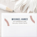 Search for baseball return address labels Birthday party