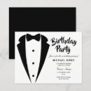 Search for sophisticated birthday invitations Black