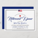 Search for patriotic retirement invitations Military