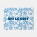 Search for blue snowflakes christmas doormats Welcome