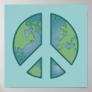 Search for world peace on earth posters Blue