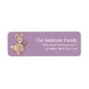Search for flower basket return address labels Easter bunny