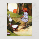 Recherche de lapin blanc vintage cartes postales Mignon