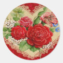 Search for victorian red roses stickers Valentine