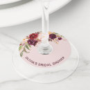 Search for bridal shower wine charms Floral