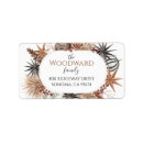 Search for stick return address labels Rustic
