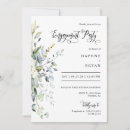 Search for navy engagement party invitations Greenery