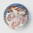 Recherche de alphonse mucha horloges Femme
