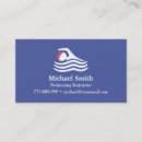 Recherche de professeur de natation cartes visite Moderne