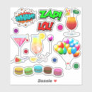 Search for super hero birthday stickers Colourful