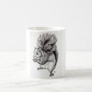 Search for black squirrel mugs Black and white