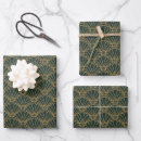 Search for emerald green and gold wrapping paper Pattern