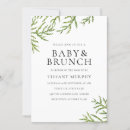 Search for brunch baby shower invitations Greenery