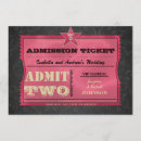 Search for admission ticket invitations Red