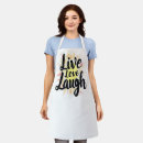 Search for laughs aprons Typography